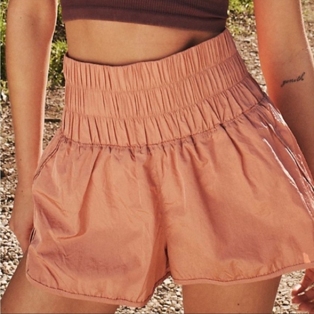 Free People The Way Home Shorts Brushed Apricot Size Small
